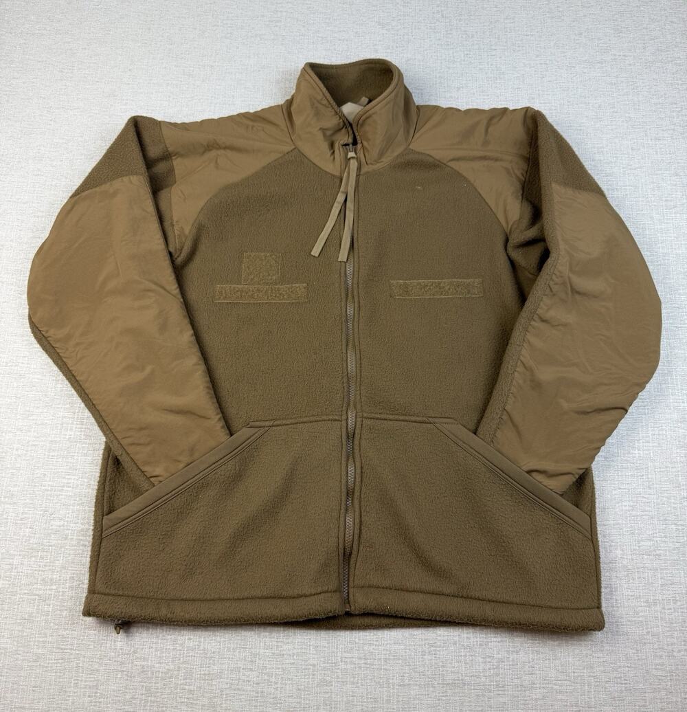United Join Forces Military Tactical Fleece Jacket L Regular Coyote Brown USA